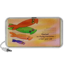 Flying Fish Kites Doodle Travelling Speaker