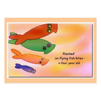 Flying Fish Kites Haiku Art ACEO Trading Card profilecard