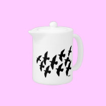 Flying Flight Pigeons teapots