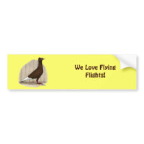 Flying Flight Red Self Bumper Sticker