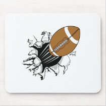Flying Football Mouse Pad