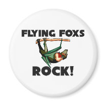 Flying Foxs Rock magnets by AnimalShirts Flying Foxs Rock magnets