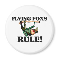 FLYING FOXS Rule! magnets by AnimalShirts FLYING FOXS Rule! magnets