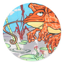 Flying Frog Stickers