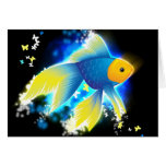 Flying Goldfish Greeting Card