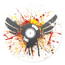 Flying Graffiti Record - Music Audio DJ Vinyl stickers by HOTDJGEAR Flying Graffiti Record - Music Audio DJ Vinyl stickers