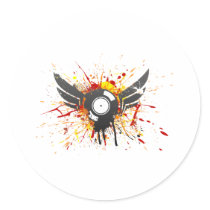 Flying Graffiti Record - Music Audio DJ Vinyl stickers by HOTDJGEAR Flying Graffiti Record - Music Audio DJ Vinyl stickers