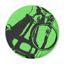 Flying Grenades Fridge Magnets