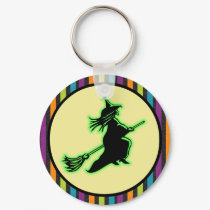 Flying Halloween Witch keychains