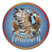 Flying Hawk Dreamcatcher Sticker