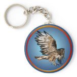 Flying Hawk Keychain