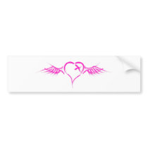 Flying Heart - Emo Alternative Grunge Rock Punk bumper stickers by RAWRoutloud Flying Heart - Emo Alternative Grunge Rock Punk bumper stickers