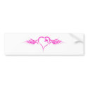 Flying Heart - Emo Alternative Grunge Rock Punk bumper stickers
