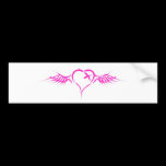 Flying Heart - Emo Alternative Grunge Rock Punk Bumper Sticker