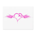Flying Heart - Emo Alternative Grunge Rock Punk postcards