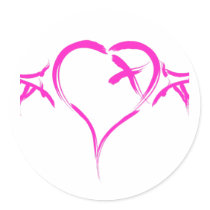 Flying Heart - Emo Alternative Grunge Rock Punk Sticker