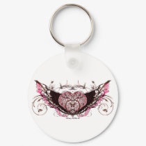 Flying Heart keychain by DizzyDebbie Flying Heart keychain
