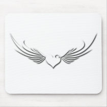 Flying Heart mousepads by Sara_Lynn_Roze Flying Heart mousepads