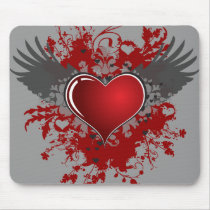 Flying Heart Mousepad