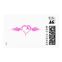Flying Heart postage by RAWRoutloud Flying Heart postage