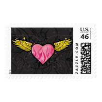 Flying Heart postage by HauterThanHell Flying Heart postage