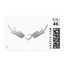 Flying Heart Postage