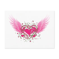 flying heart postcards