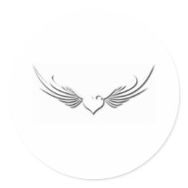 Flying Heart stickers by Sara_Lynn_Roze Flying Heart stickers
