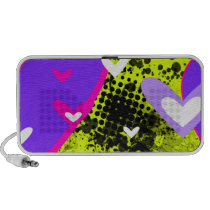 Flying Hearts Doodle Speaker speakers