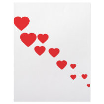 flying hearts icon letterhead