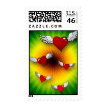 Flying Hearts stamps