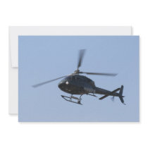 Flying helicopter personalized announcements