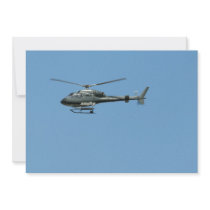 Flying helicopter invitations