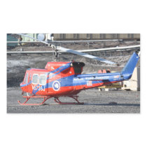 Flying Helicopters Rectangular Stickers