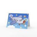 Flying High Airplane Greeting Cards by konceptskids Flying High Airplane Greeting Cards