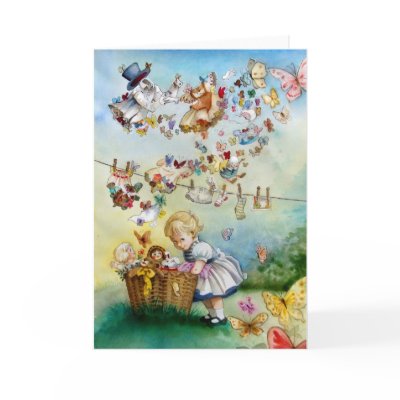 Flying High" Alice in Wonderland Inspired card