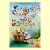 Flying High Fantasy watercolor Illustration Print by CSiravo Flying High Fantasy watercolor Illustration Print