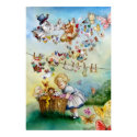 Flying High Fantasy watercolor Illustration Print by CSiravo Flying High Fantasy watercolor Illustration Print