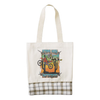Flying High Motocross Zazzle HEART Tote Bag