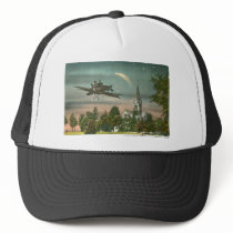 Flying High Over Old Chapel Mesh Hat