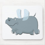 Flying Hippo Mousepads