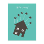 Flying House - We're Moving - Post Card