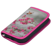Flying Hummingbird and Flowers Folio Planners