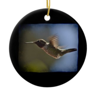 Flying Hummingbird Ornaments