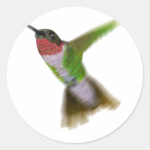 Flying Hummingbird Stickers