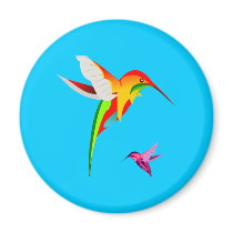 Flying Hummingbirds magnets