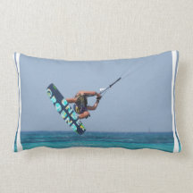 Flying Kitesurfer Pillow