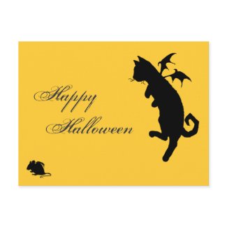 Flying kitty postcard