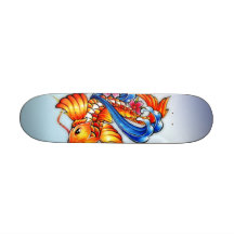Flying Koi Fish Skateboard Mini