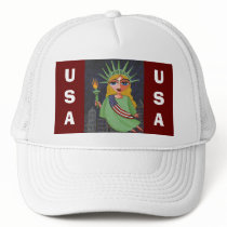 Flying Lady Liberty - cap hats